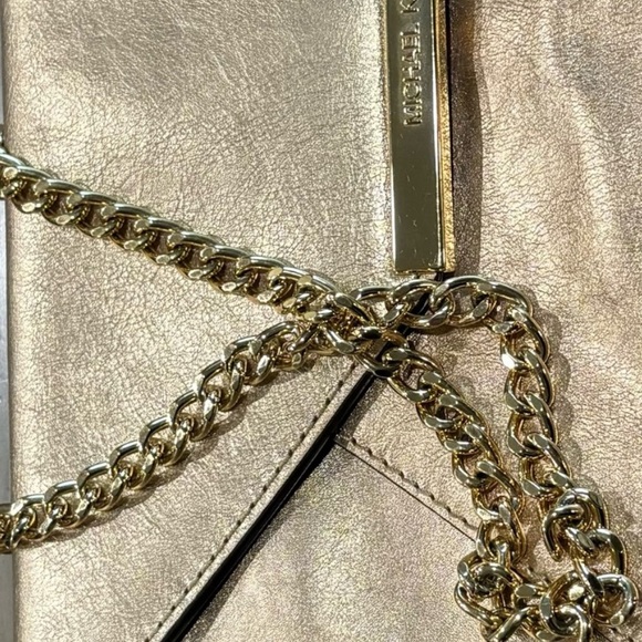 Michael Kors Metallic Gold Clutch - Picture 9 of 9